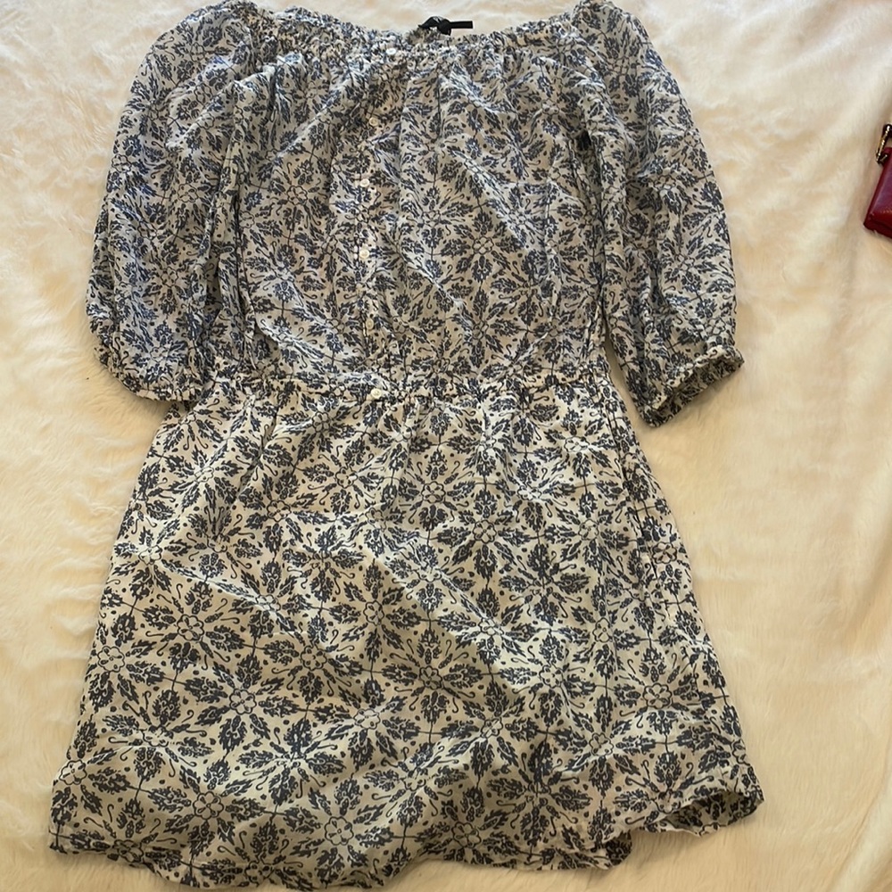 Paige blue and white floral dress